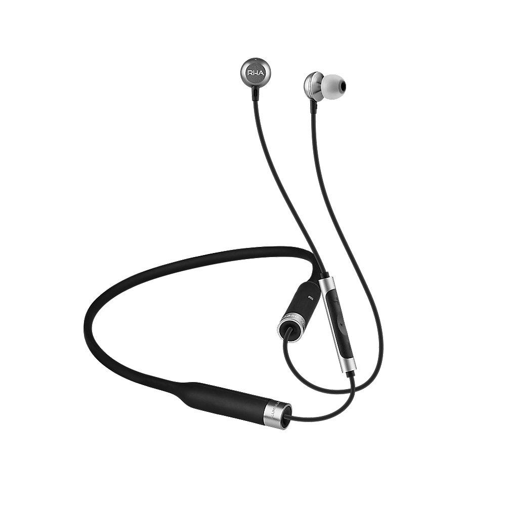 RHA MA650 Wireless Bluetooth In-Ear-Kopfhörer Schwarz/Silber aptx