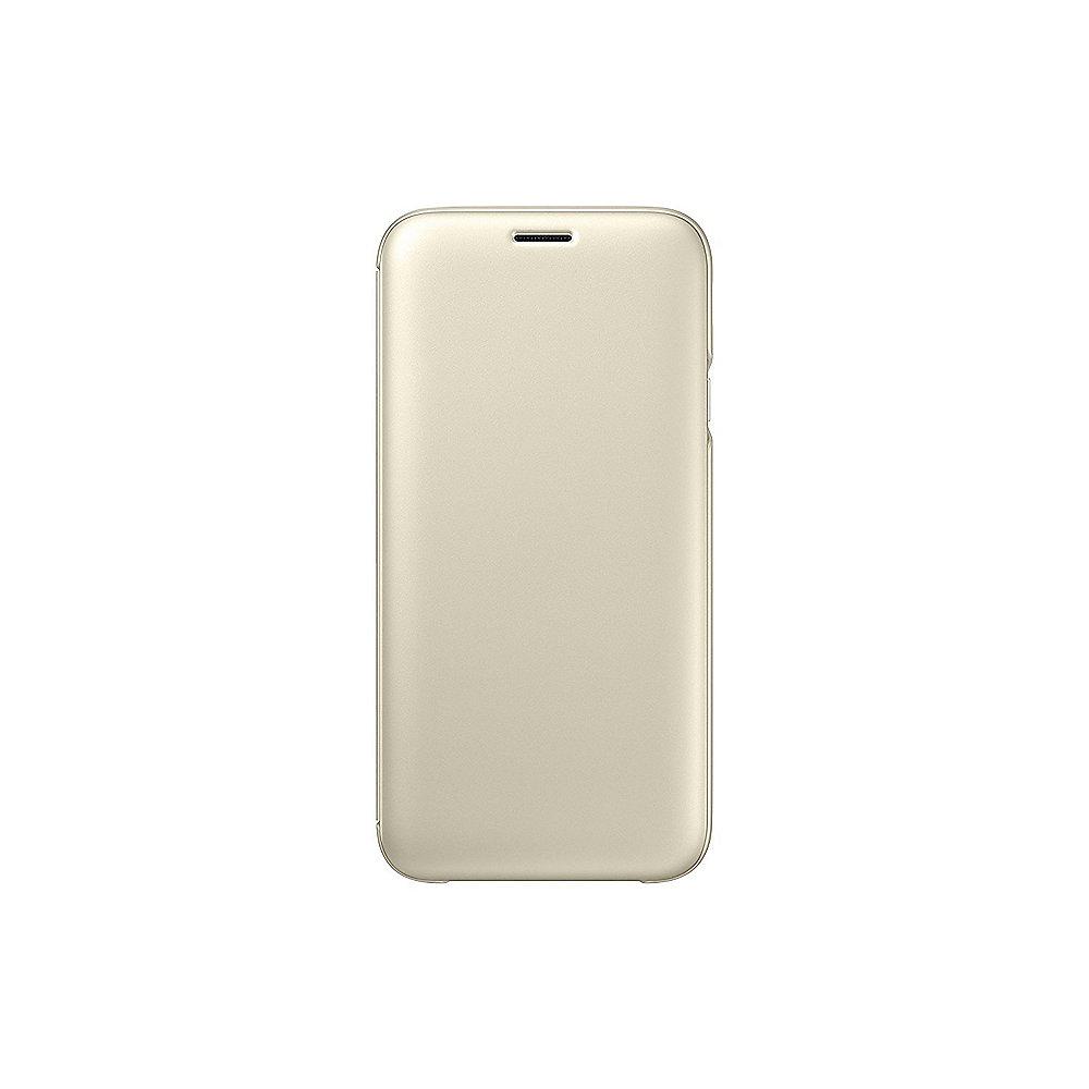 Samsung EF-WJ730 Wallet Cover für Galaxy J7 (2017) gold