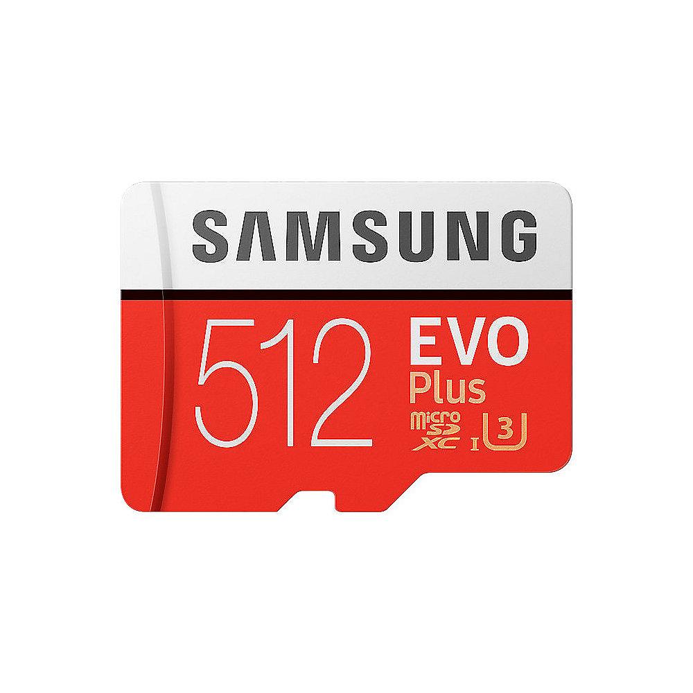 Samsung Evo Plus 512 GB microSDXC Speicherkarte (100 MB/s, Class 10, UHS-I, U3)