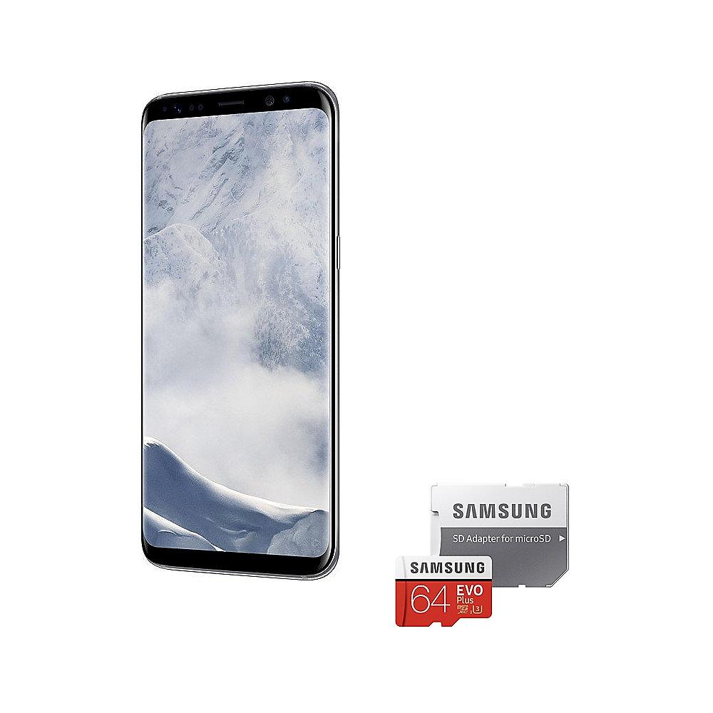 Samsung GALAXY S8 arctic silver 64GB Android Smartphone   Samsung EVO Plus 64GB