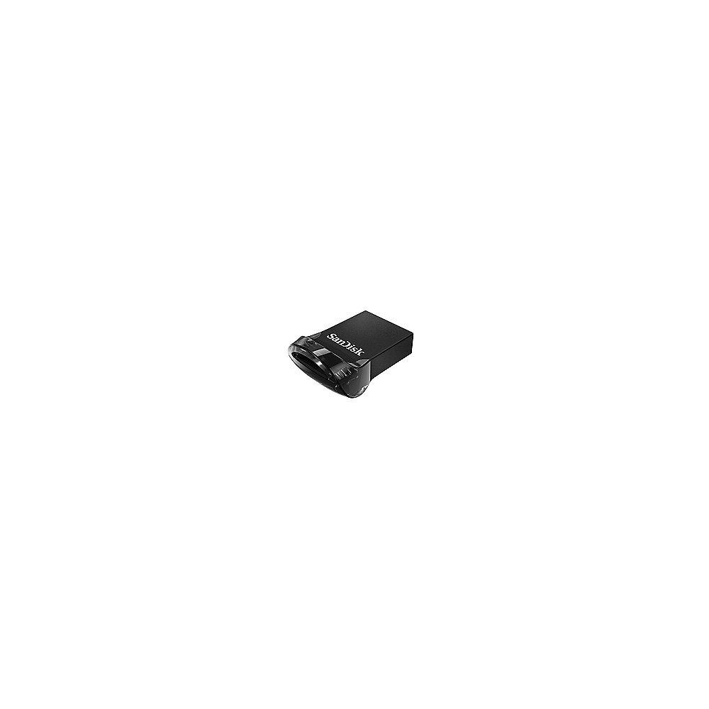SanDisk 128GB Ultra Fit USB 3.1 Gen1 Stick schwarz, SanDisk, 128GB, Ultra, Fit, USB, 3.1, Gen1, Stick, schwarz