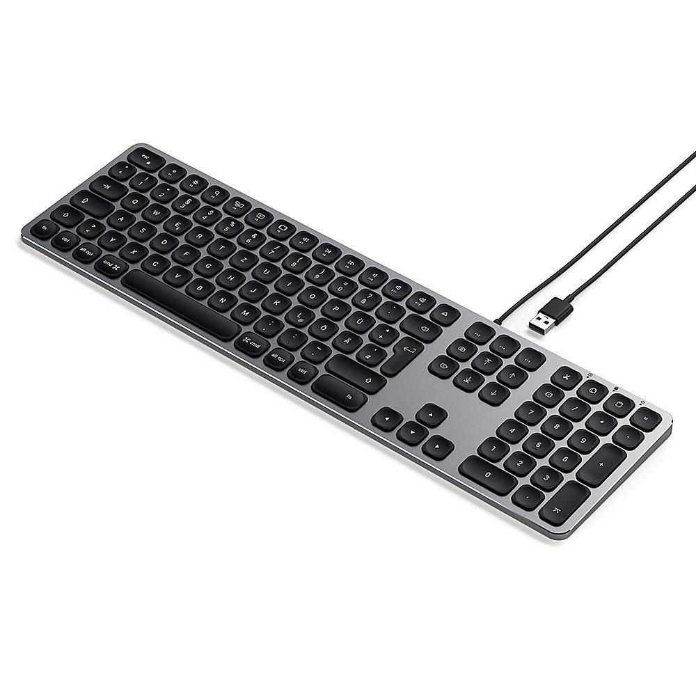 Satechi Aluminium Tastatur kabelgebunden für Mac space grey