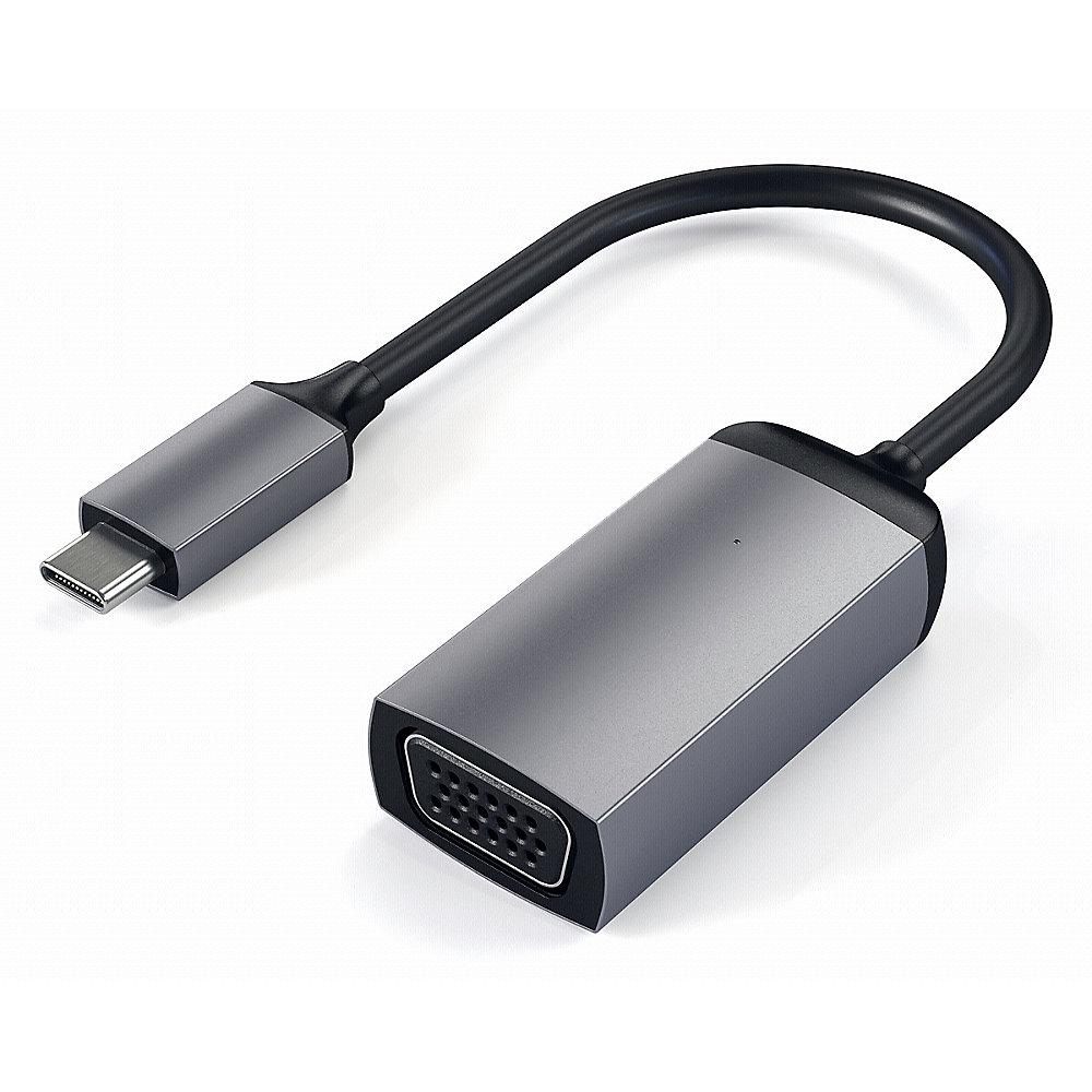 Satechi USB-C auf VGA Adapter Space Gray, Satechi, USB-C, VGA, Adapter, Space, Gray