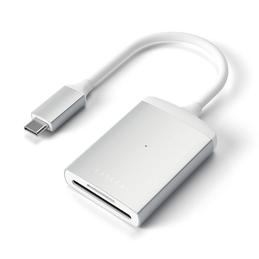 Satechi USB-C UHS-II Micro/SD Card Reader Silber