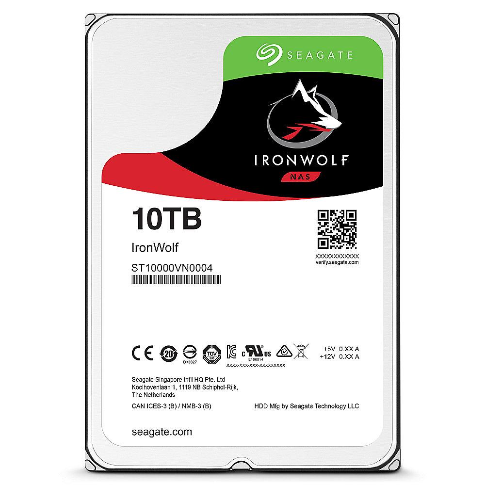 Seagate IronWolf NAS HDD ST10000VN0004 - 10TB 7200rpm 256MB 3.5zoll SATA600