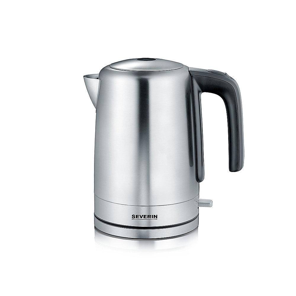 Severin WK 3497 Wasserkocher 1,7 Liter gebürsteter Edelstahl