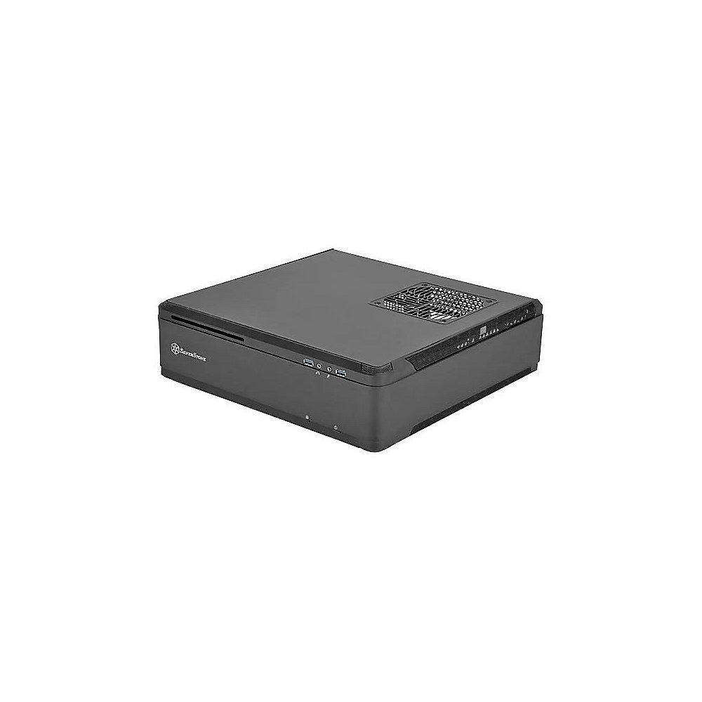 SilverStone Fortress Aluminium Mini-ITX Gehäuse SST-FTZ01B USB3.0 schwarz (o.NT)