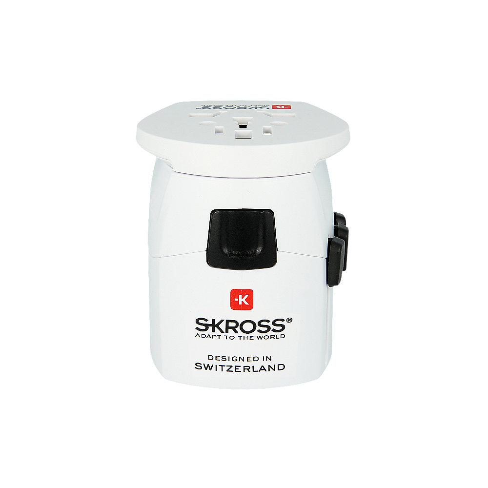 SKROSS World Adapter Pro Light World 3-polig (6.3A) Reiseadapter