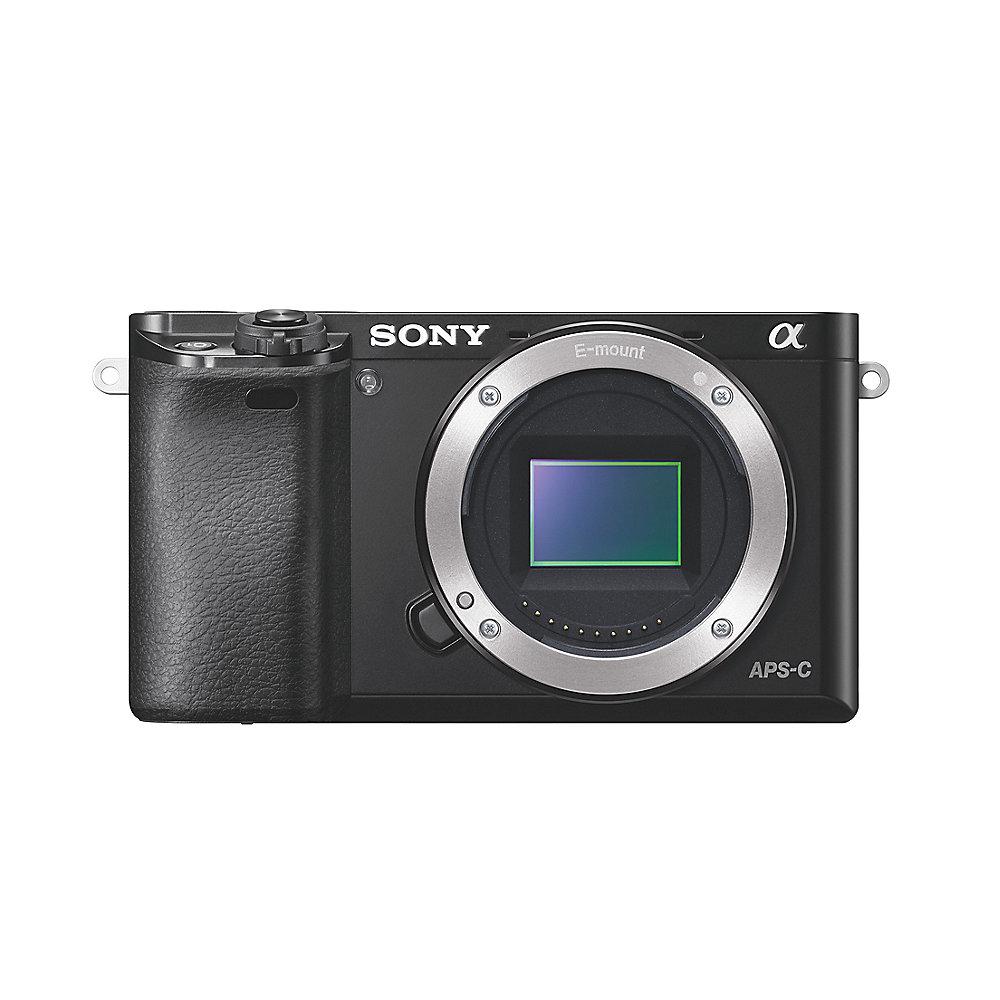 Sony Alpha 6000 Gehäuse Systemkamera schwarz