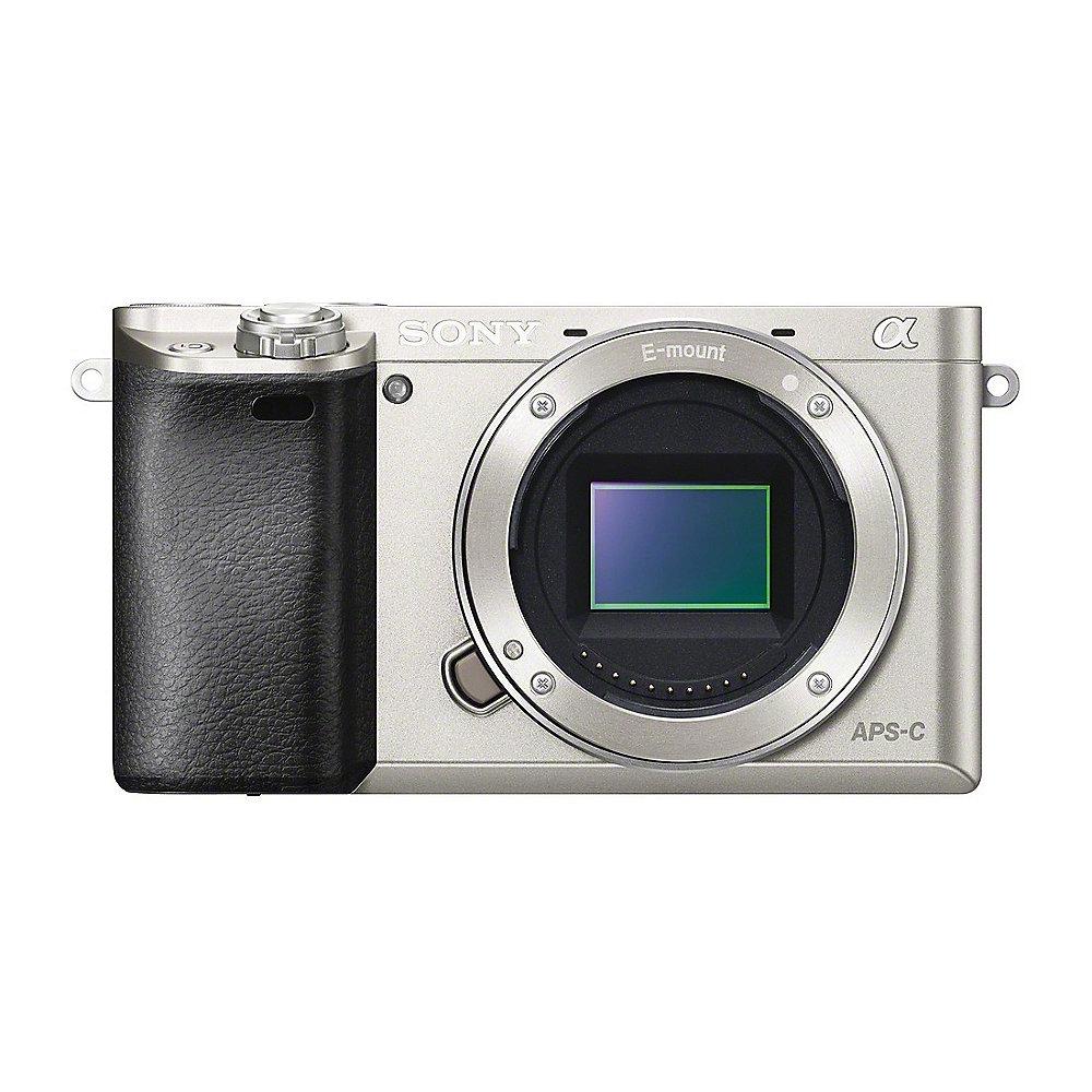 Sony Alpha 6000 Gehäuse Systemkamera silber
