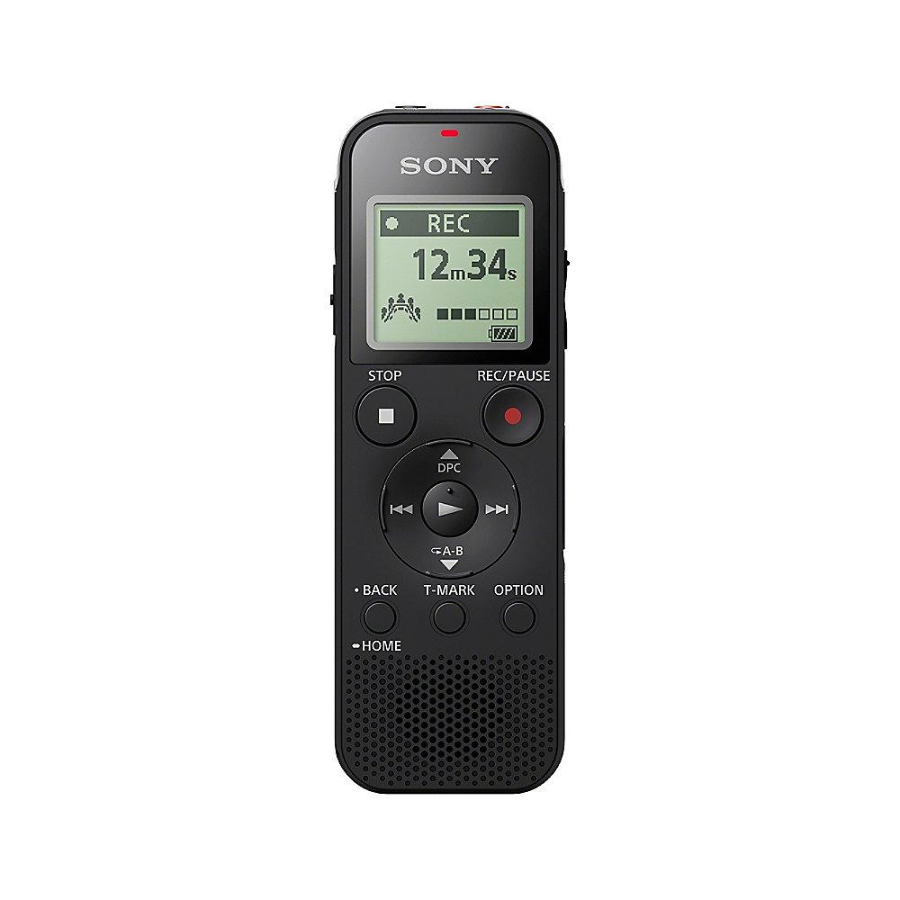 Sony ICD-PX470 Diktiergerät Mono (4GB, Micro SD, MP3-Wiedergabe) Schwarz