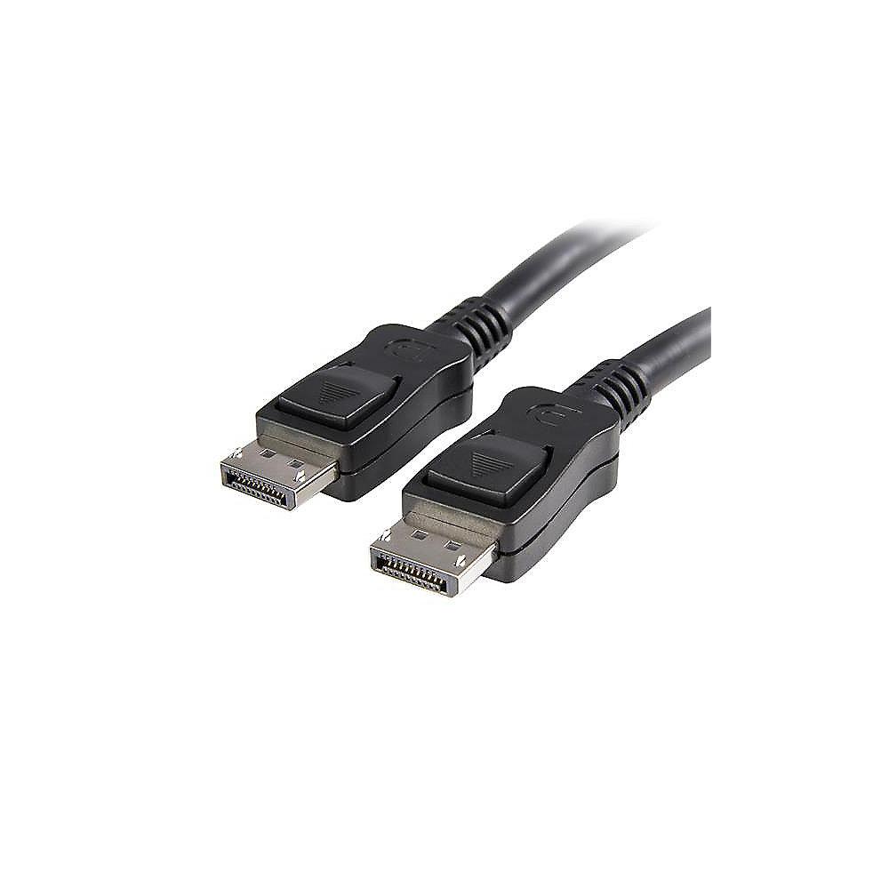 Startech Displayport 1.2 Kabel 5m DP zu DP St./St. mit Verriegelung 4K schwarz