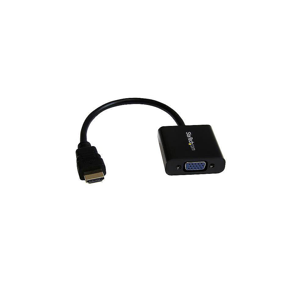 Startech HDMI zu VGA Adapter St./Bu. schwarz, Startech, HDMI, VGA, Adapter, St./Bu., schwarz