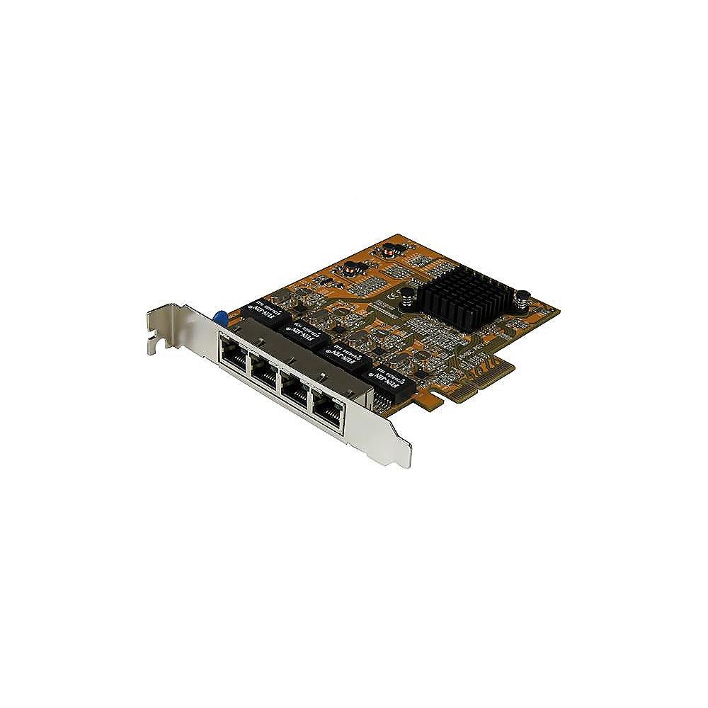 Startech ST1000SPEX43 4-Port PCIexpress Netzwerkadapter