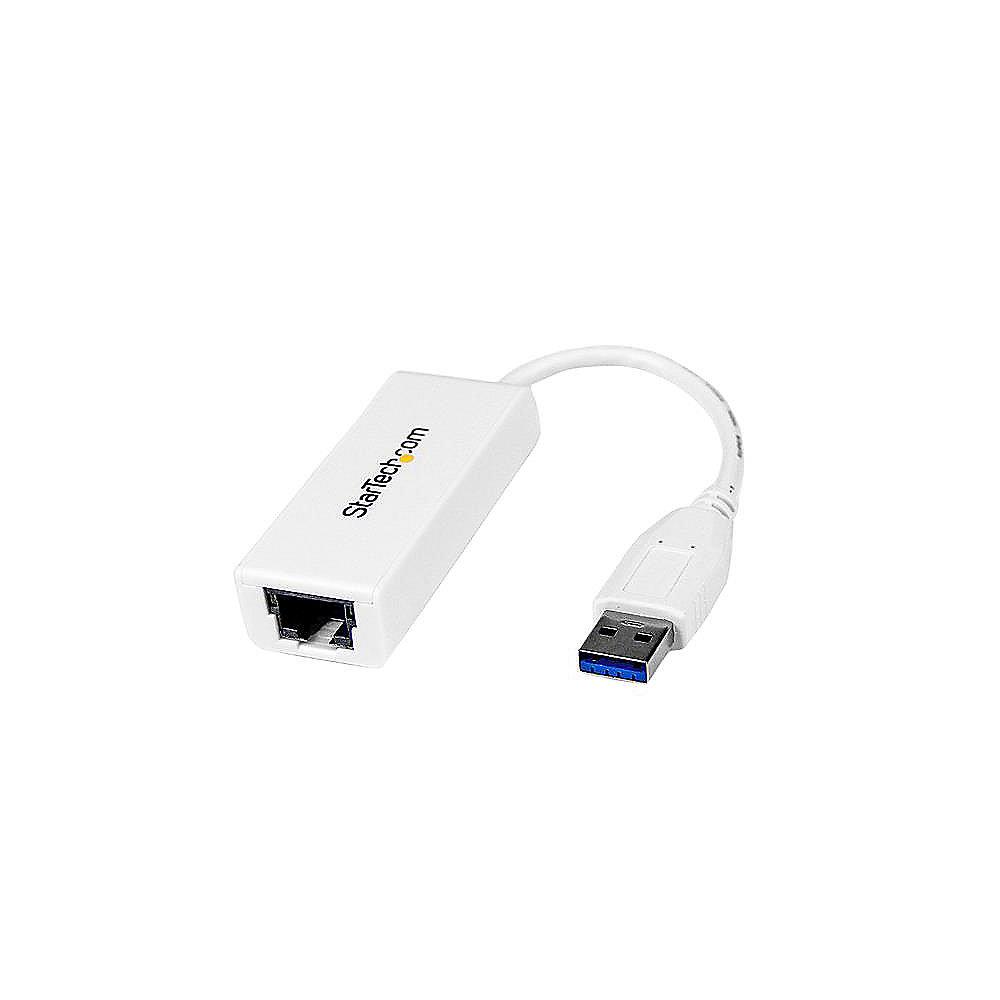 Startech USB 3.0 Typ-A zu Gigabit Ethernet Adapter weiß, Startech, USB, 3.0, Typ-A, Gigabit, Ethernet, Adapter, weiß