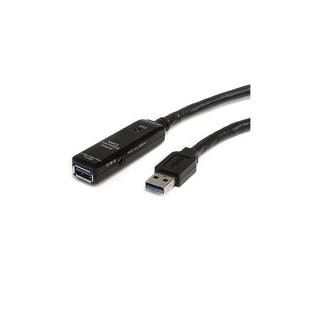 Startech USB 3.0 Verlängerungskabel 3m USB-A aktiv St./Bu. schwarz, Startech, USB, 3.0, Verlängerungskabel, 3m, USB-A, aktiv, St./Bu., schwarz