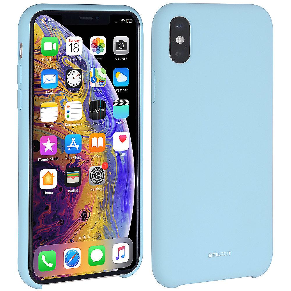 StilGut Liquid Silicon Case für Apple iPhone XS/ X himmelblau B07GYZ2GTW, StilGut, Liquid, Silicon, Case, Apple, iPhone, XS/, X, himmelblau, B07GYZ2GTW