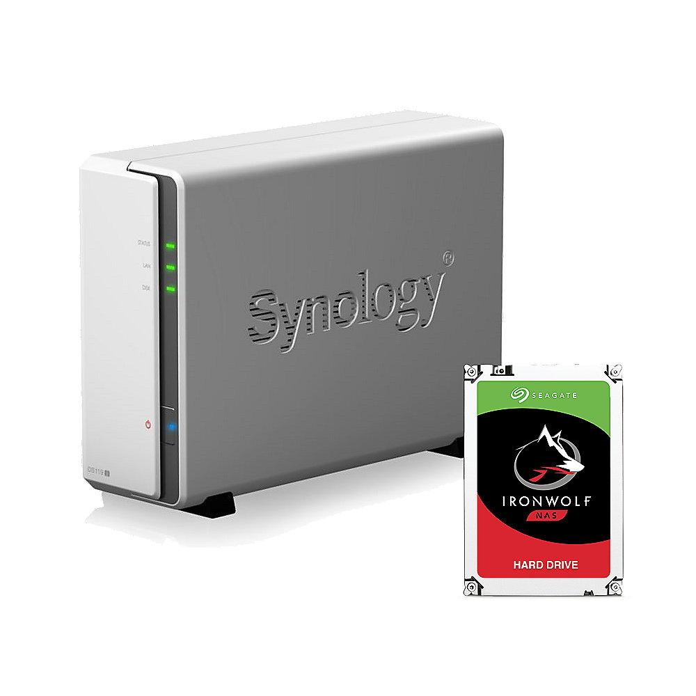 Synology DS119j NAS System 1-Bay 2TB inkl. 1x 2TB Seagate ST2000VN004