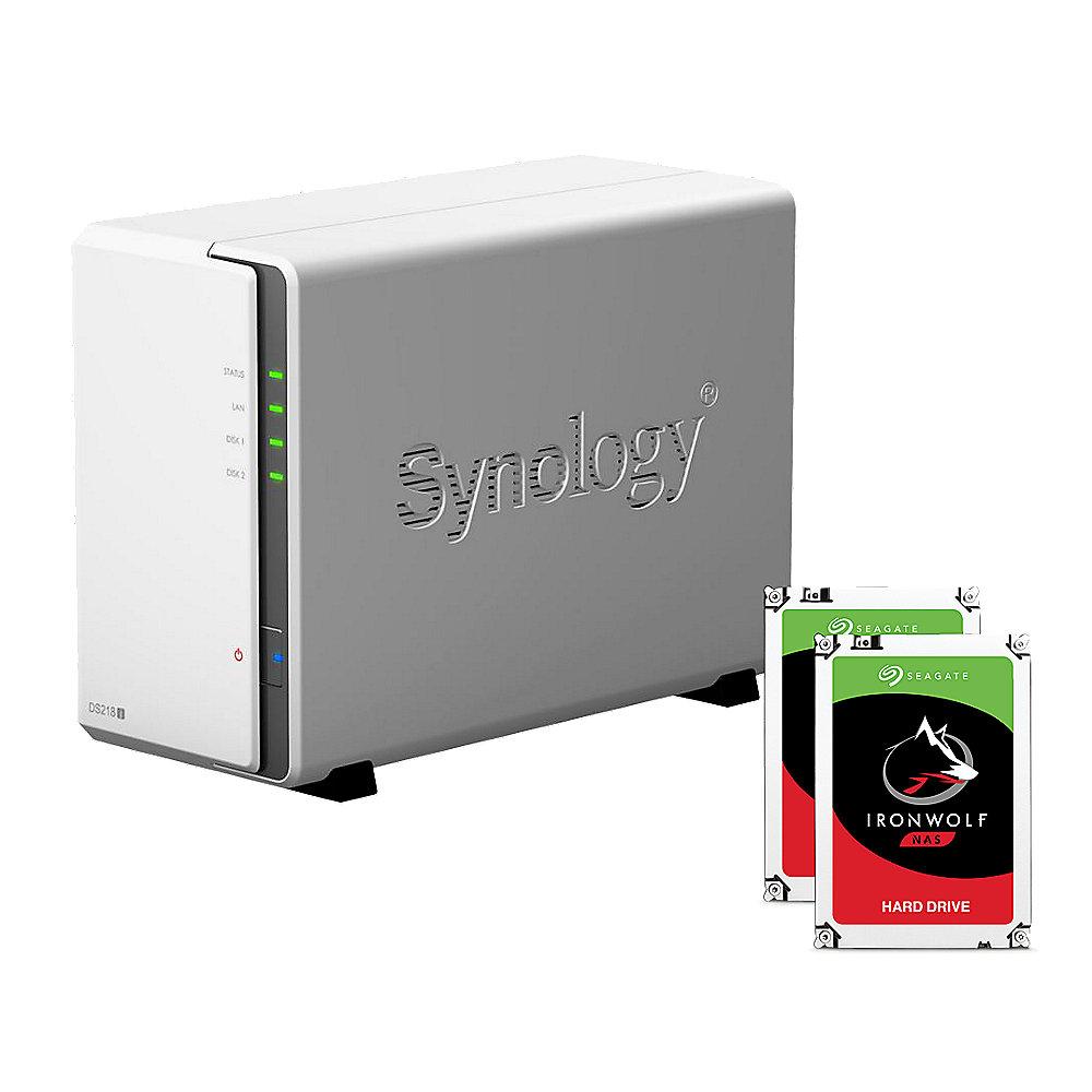 Synology DS218j NAS System 2-Bay 2TB inkl. 2x 1TB Seagate ST1000VN002