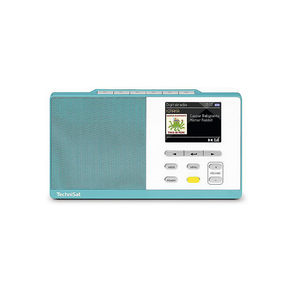 TechniSat DIGITRADIO KIRA 1, hellblau/weiß UKW/DAB  Radio