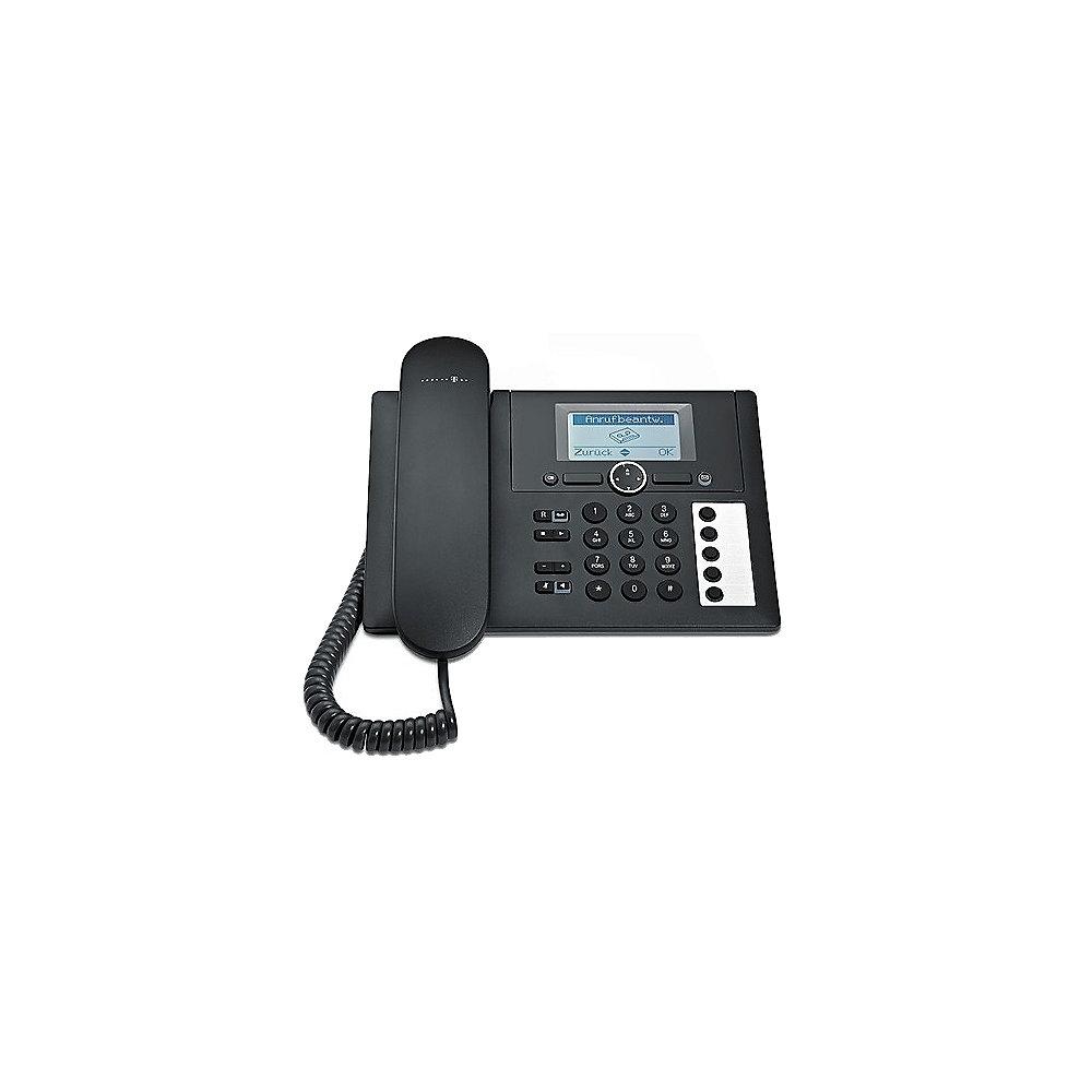 Telekom Concept PA415 schnurgebundenes Festnetztelefon mit AB, schwarz