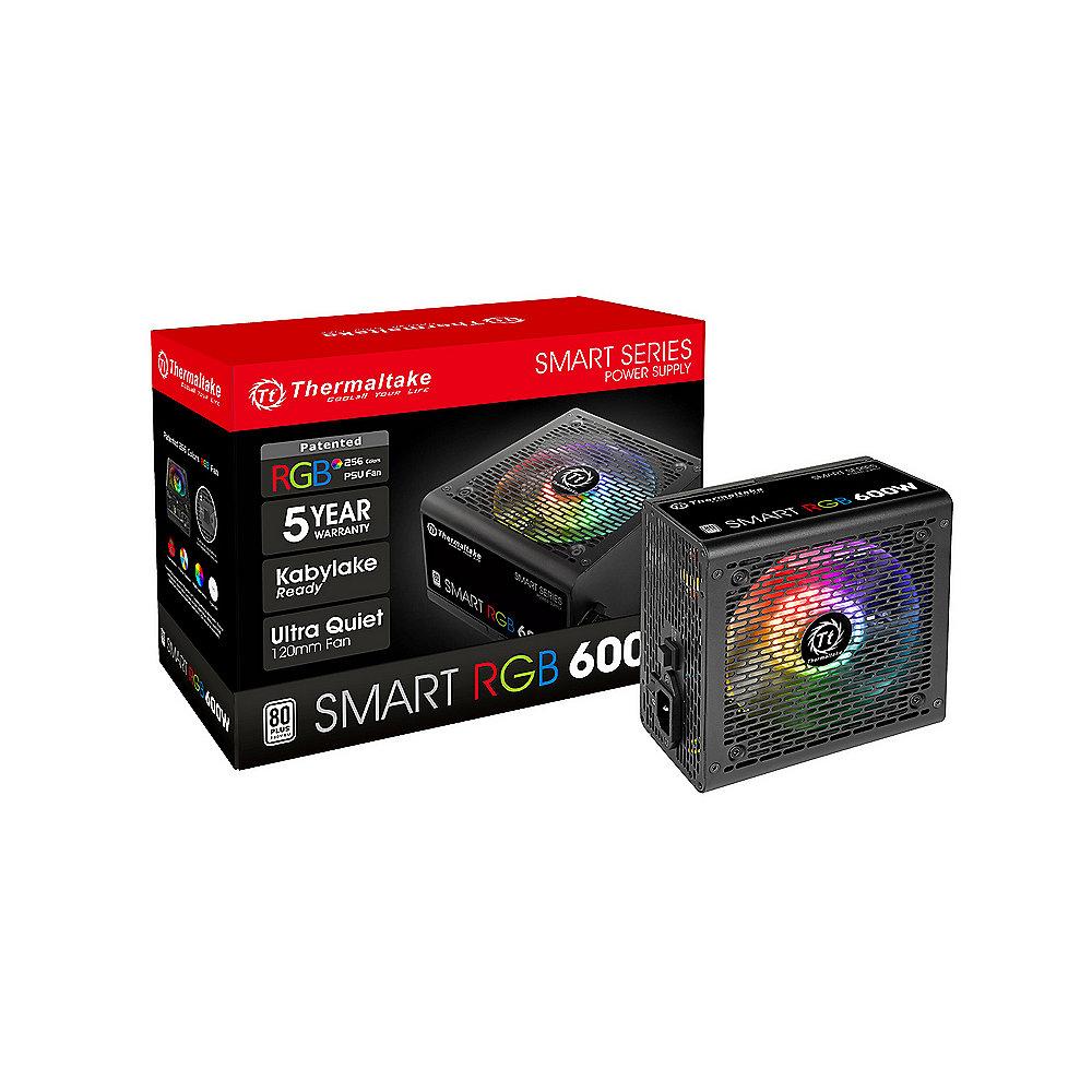 Thermaltake Smart RGB 600W Netzteil 80  (120mm Lüfter)