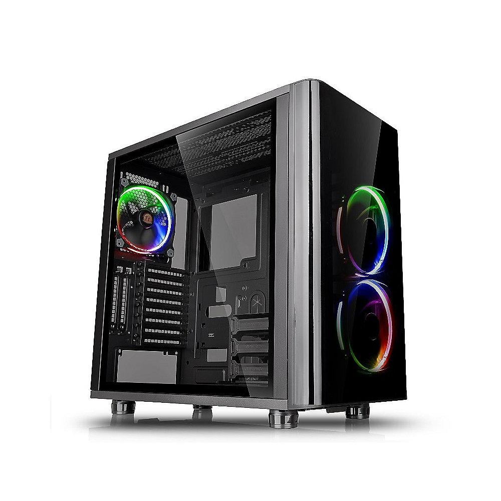 Thermaltake View 31 TG RGB Midi-Tower ATX Gehäuse schwarz, mit Sichtfenster