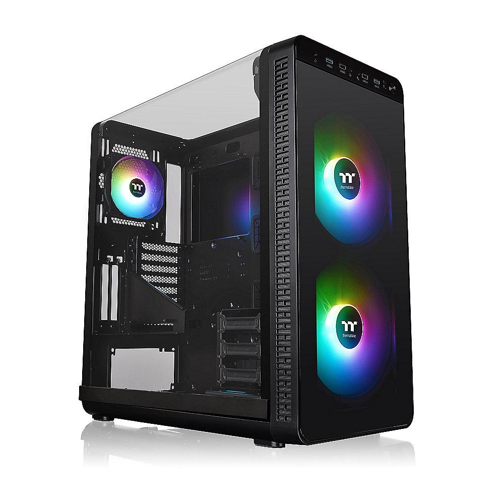 Thermaltake View 37 ARGB Pure Midi-Tower E-ATX Gehäuse schwarz L-Typ Seitenteil