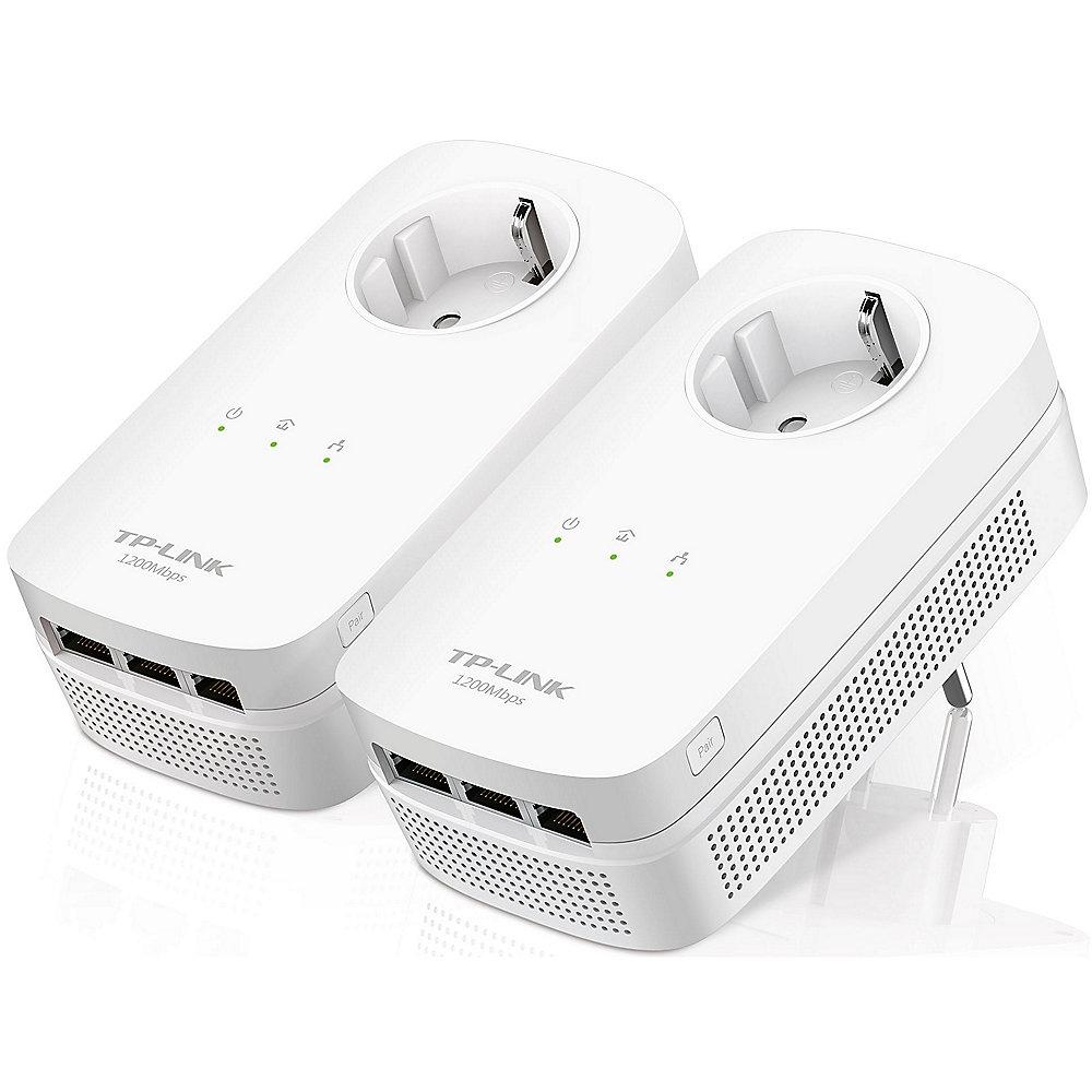 TP-Link TL-PA8030P KIT AV1200 4er Kit (1200Mbit Powerline, 3xGB LAN, Steckdose), TP-Link, TL-PA8030P, KIT, AV1200, 4er, Kit, 1200Mbit, Powerline, 3xGB, LAN, Steckdose,