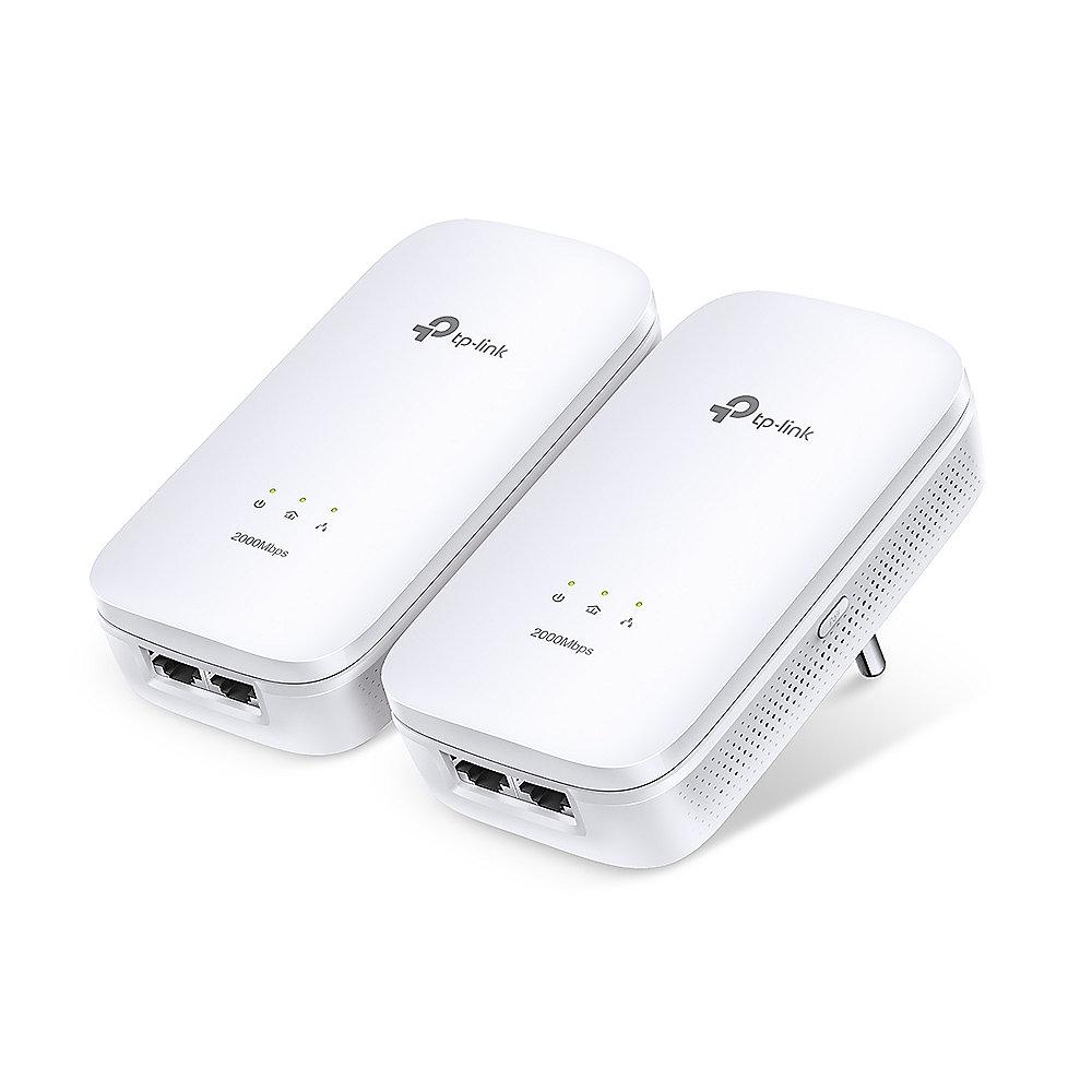 TP-Link TL-PA9020 KIT AV2000 2er Kit (2000Mbit Powerline, 2xGB LAN, Steckdose), TP-Link, TL-PA9020, KIT, AV2000, 2er, Kit, 2000Mbit, Powerline, 2xGB, LAN, Steckdose,