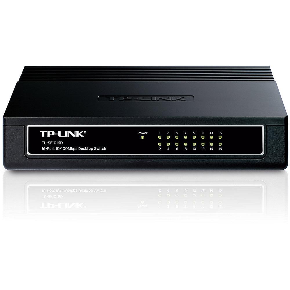 TP-LINK TL-SF1016D 16x Port Desktop Switch, TP-LINK, TL-SF1016D, 16x, Port, Desktop, Switch
