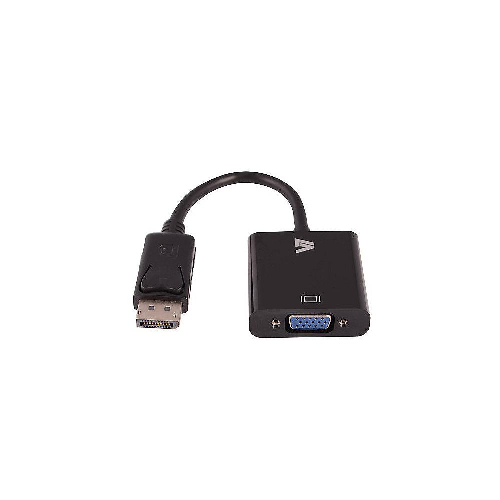 V7 Displayport 1.1 Adapter DP zu VGA St./Bu. schwarz CBLDPVGA-1E