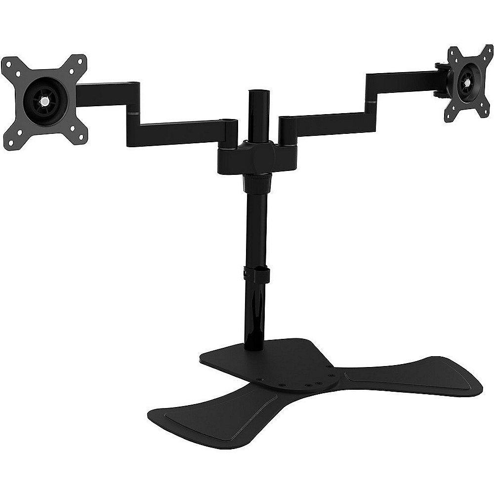 V7 DS1FSD-1E Professional Dual Swivel Desk Stand Mount, V7, DS1FSD-1E, Professional, Dual, Swivel, Desk, Stand, Mount