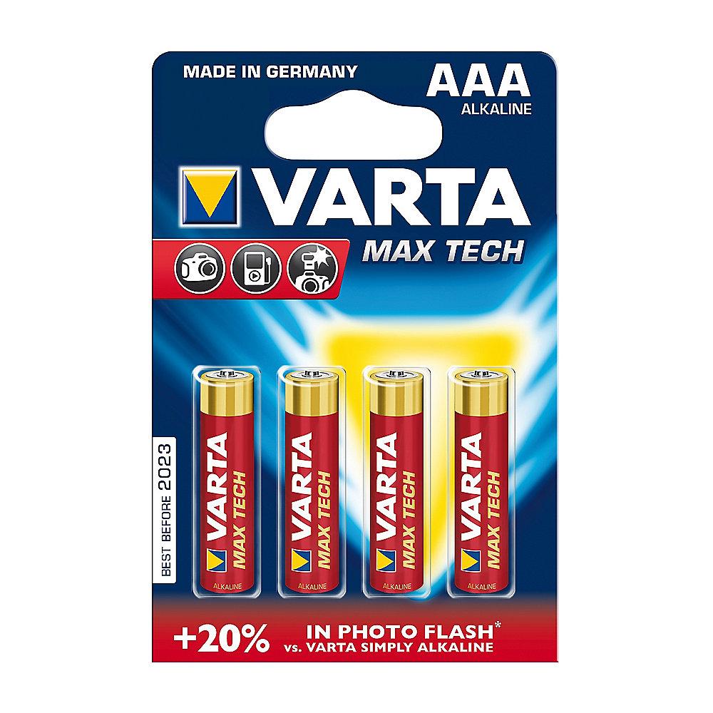 VARTA MAX TECH Batterie Micro AAA LR3 4er Blister
