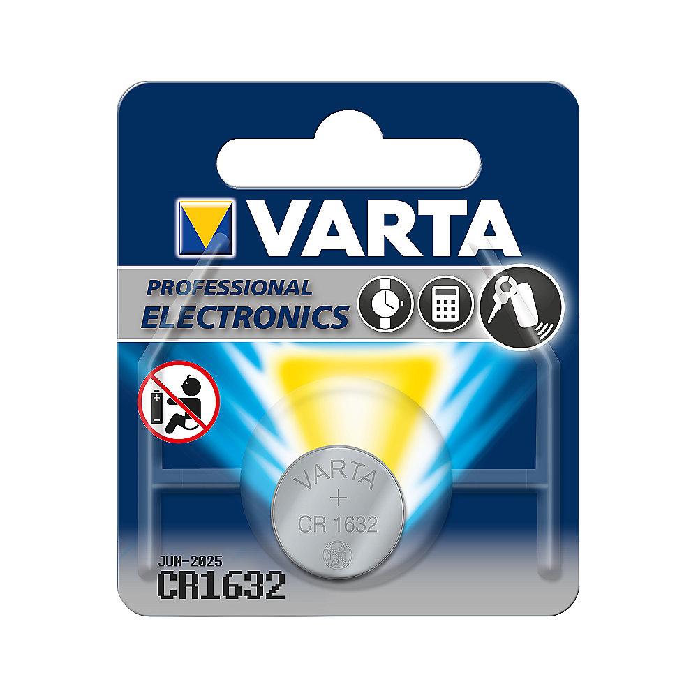 VARTA Professional Electronics Knopfzelle Batterie CR 1632 1er Blister, VARTA, Professional, Electronics, Knopfzelle, Batterie, CR, 1632, 1er, Blister