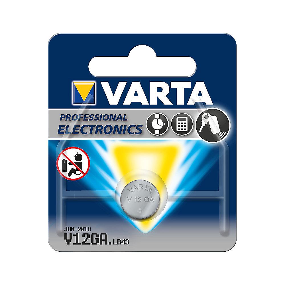 VARTA Professional Electronics Knopfzelle Batterie V 12 GA LR43 1er Blister