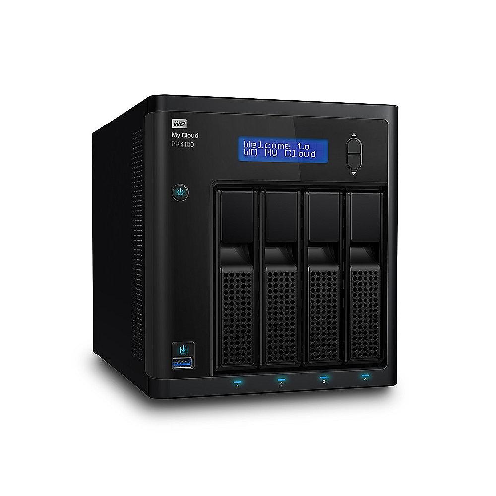 WD My Cloud Pro PR4100 NAS System 4-Bay 24TB inkl. 4x 6TB HDD WDBNFA0240KBK-EESN