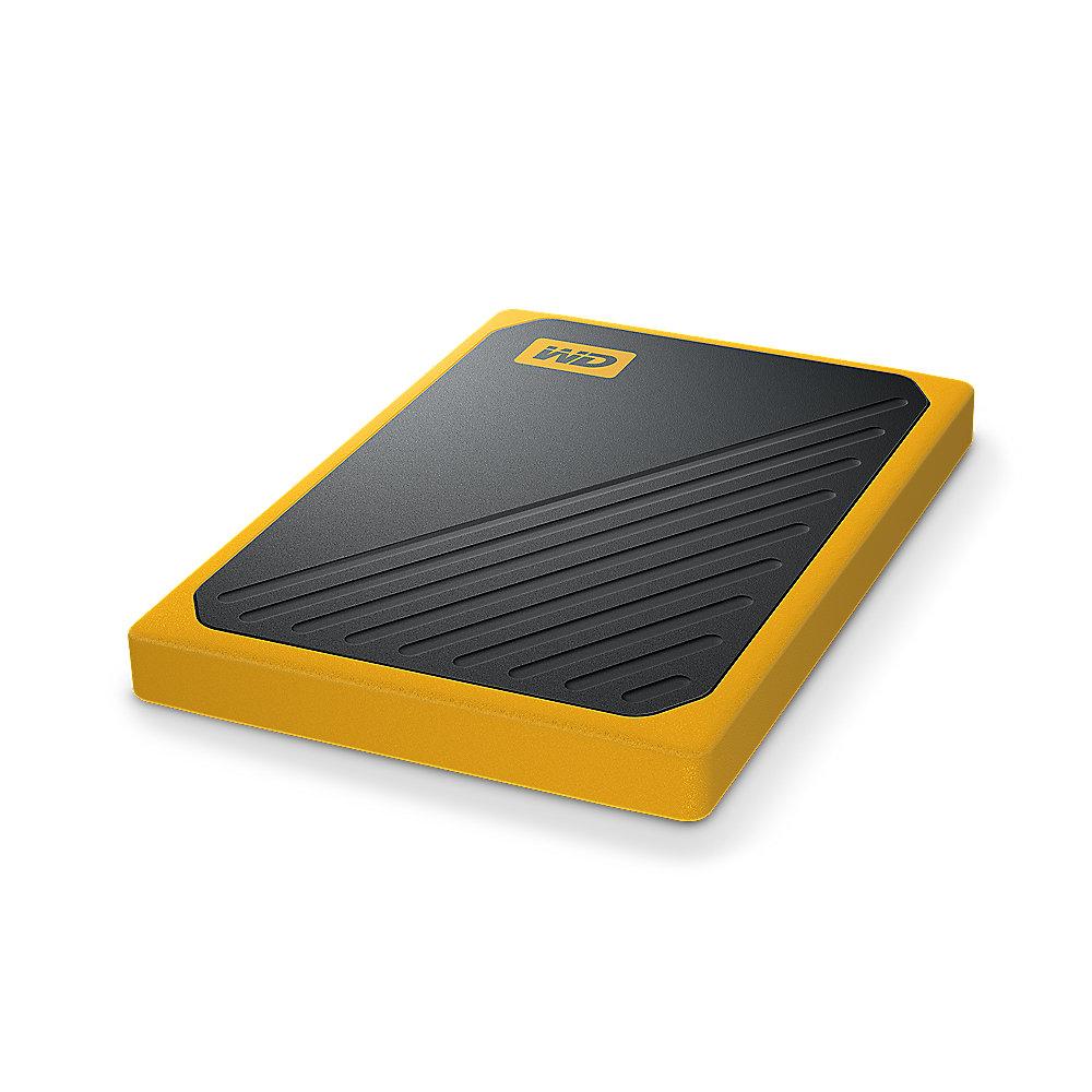 WD My Passport Go Portable SSD 500GB USB3.0 Schwarz und gelb