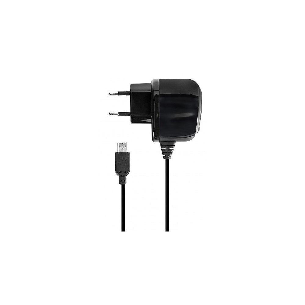 xqisit Reiselader 2.1A micro USB schwarz, xqisit, Reiselader, 2.1A, micro, USB, schwarz