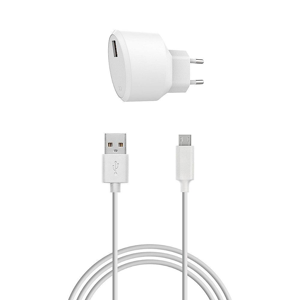 xqisit Reiselader 2,1A Single USB inkl. micro-USB Kabel weiß, xqisit, Reiselader, 2,1A, Single, USB, inkl., micro-USB, Kabel, weiß