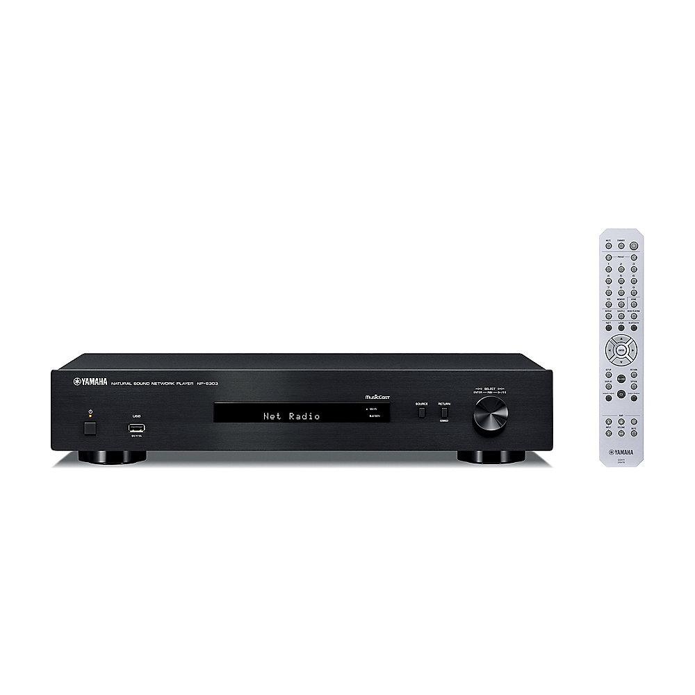 Yamaha NP-S303 Multiroom MusicCast Streaming Client Bluetooth Airplay schwarz, Yamaha, NP-S303, Multiroom, MusicCast, Streaming, Client, Bluetooth, Airplay, schwarz