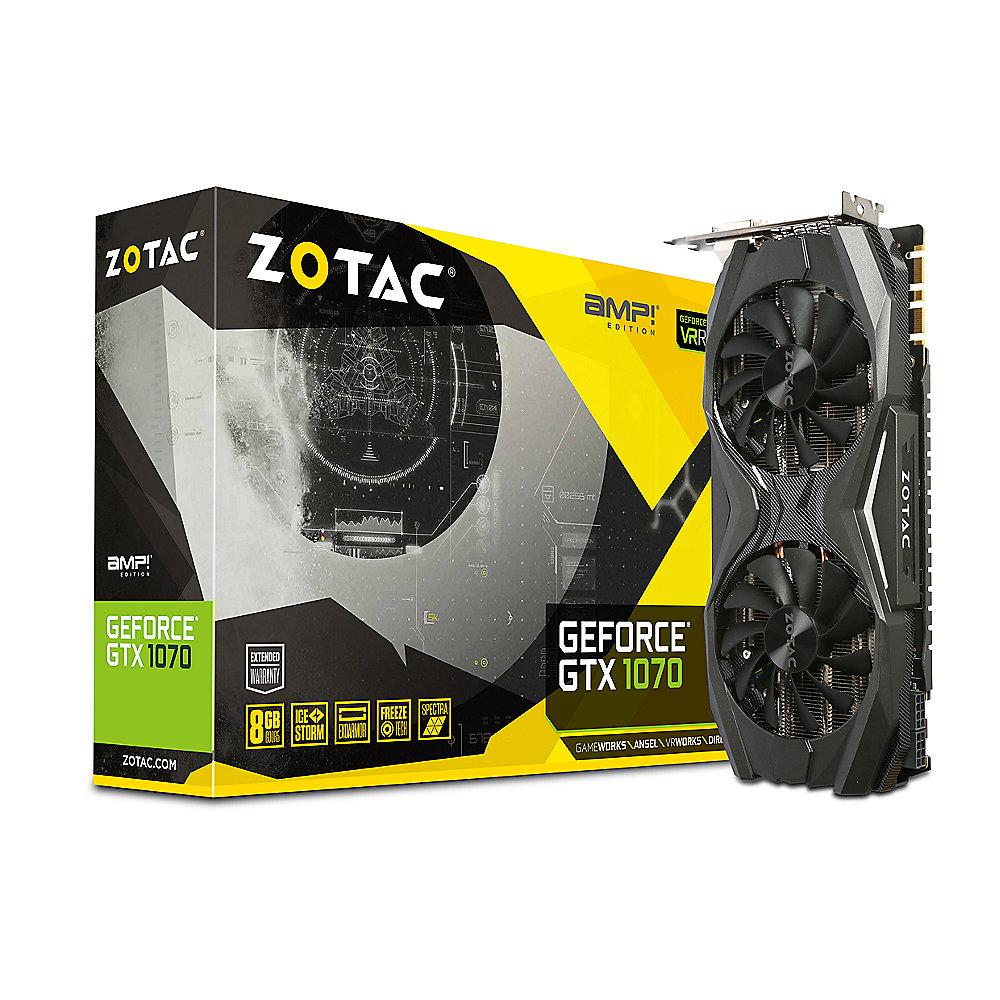 Zotac GeForce GTX 1070 AMP! Edition 8GB GDDR5 Grafikkarte DVI/HDMI/3xDP