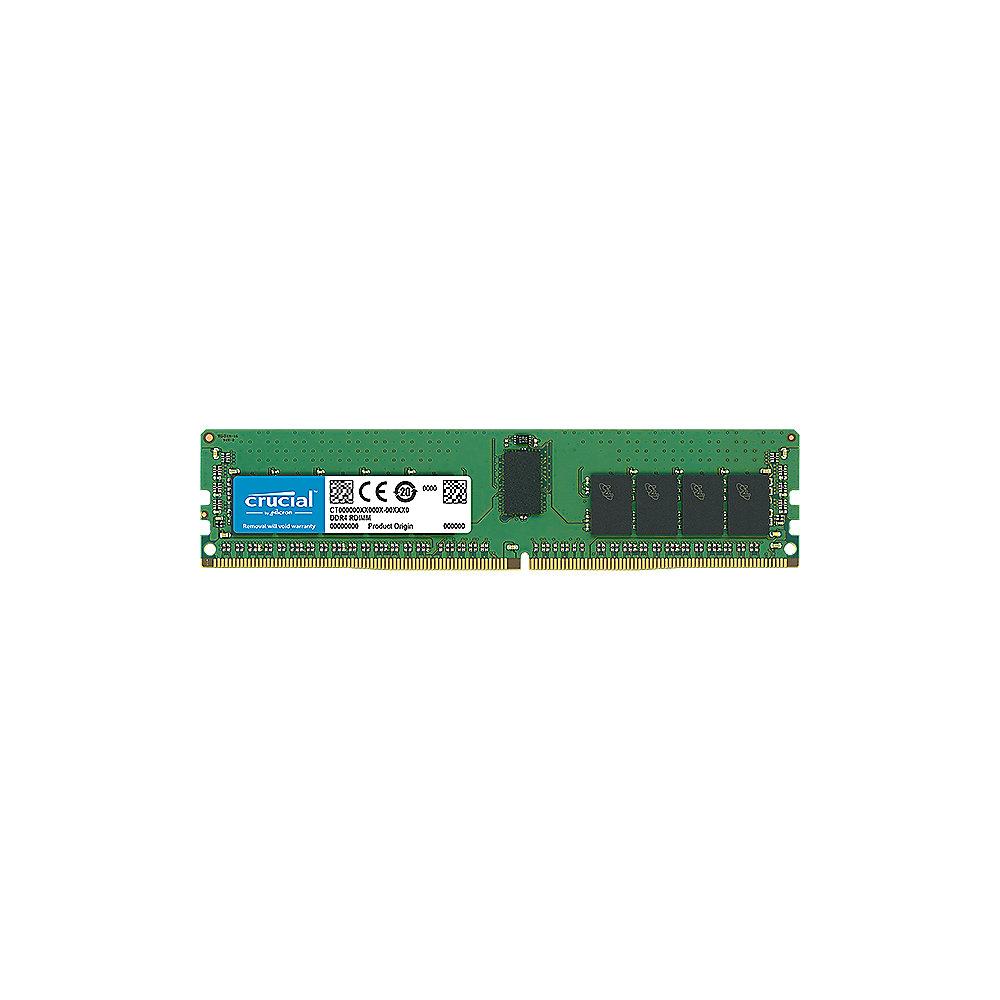 16GB (1x16GB) Crucial DDR4-2666 CL19 RDIMM RAM Reg. ECC Speicher, 16GB, 1x16GB, Crucial, DDR4-2666, CL19, RDIMM, RAM, Reg., ECC, Speicher