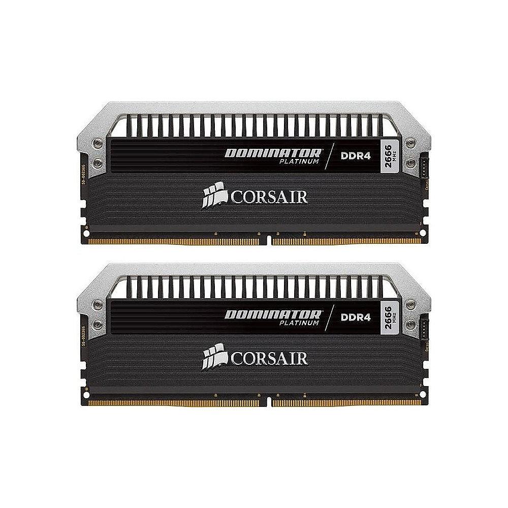 16GB (2x8GB) Corsair Dominator Platinum DDR4-2666 CL15 (15-17-17-35) DIMM-Kit