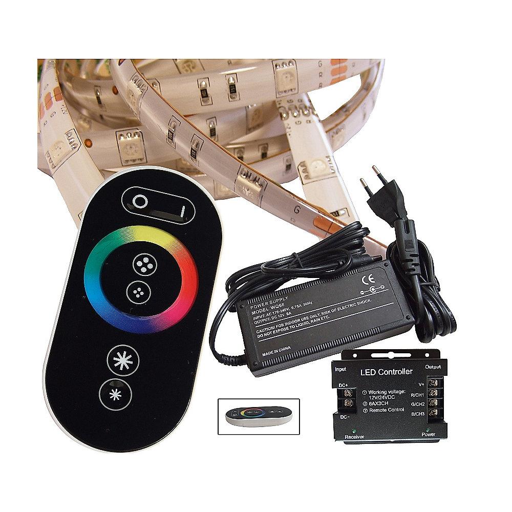 2 m RGB LED Streifen Set(30 LED/m, IP65) inkl. Funkfernbedienung