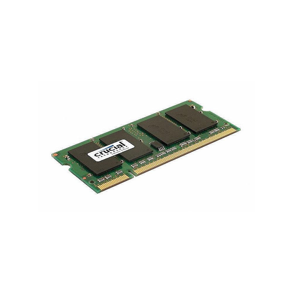 2GB Crucial DDR2-800 CL6 SO-DIMM RAM Notebookspeicher, 2GB, Crucial, DDR2-800, CL6, SO-DIMM, RAM, Notebookspeicher