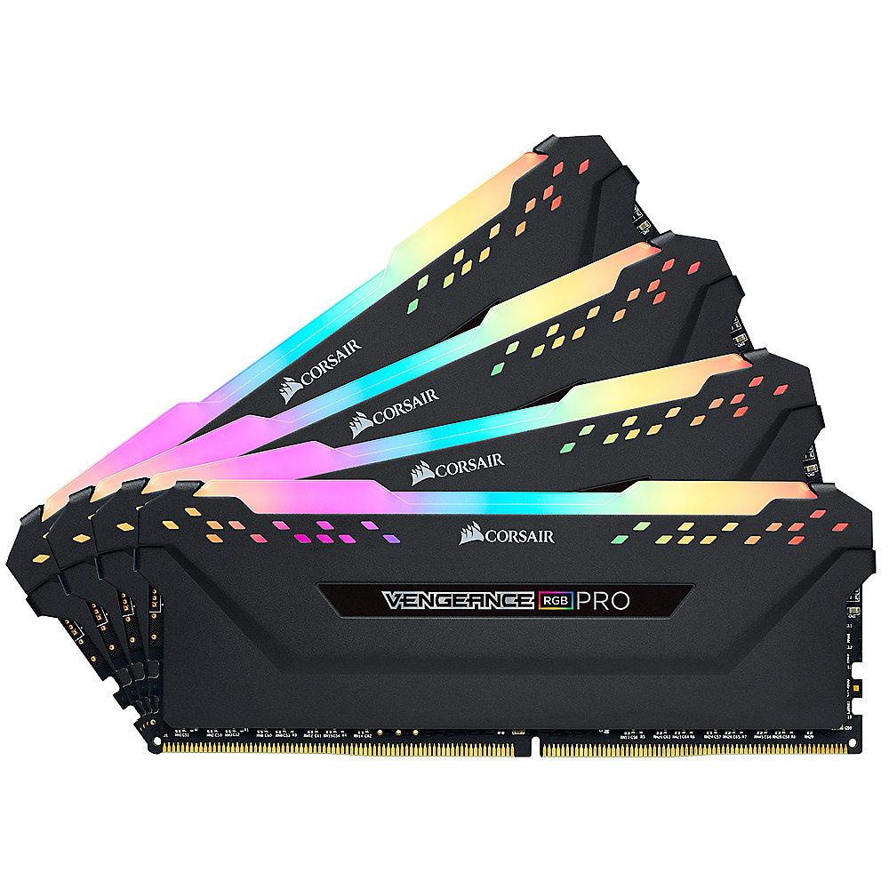 32GB (4x8GB) Corsair Vengeance RGB PRO DDR4-3466 RAM CL16 (16-18-18-36) Kit