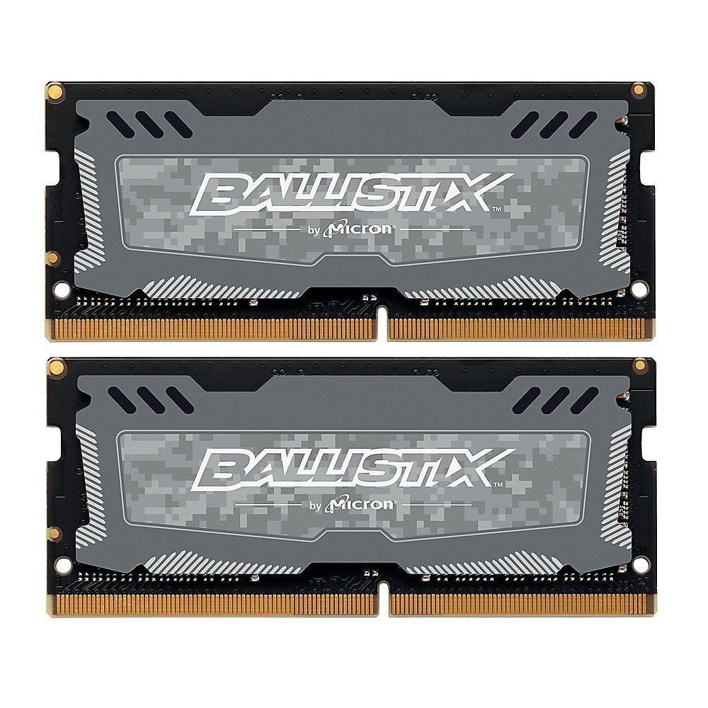 8GB (2x4GB) Ballistix Sport LT DDR4-2666 CL16 SO-DIMM RAM Speicher Kit, 8GB, 2x4GB, Ballistix, Sport, LT, DDR4-2666, CL16, SO-DIMM, RAM, Speicher, Kit