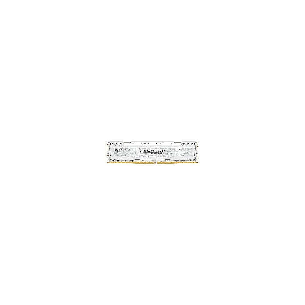 8GB Ballistix Sport LT DDR4-2400 Weiss CL16 (16-16-16) RAM Speicher
