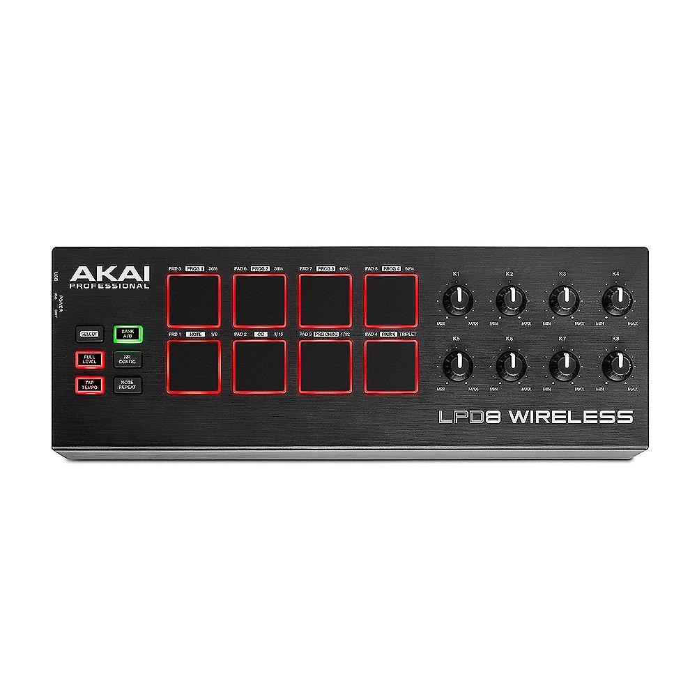 Akai Professional LPD8 Wireless Drum Pad Controller mit BT MIDI, Akai, Professional, LPD8, Wireless, Drum, Pad, Controller, BT, MIDI